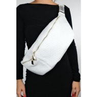 luvishoes venta white knit women`s large waist bag