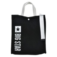 big star cloth bag black