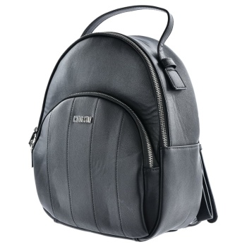 women`s leather backpack 2in1 big star ll574097 black σε προσφορά