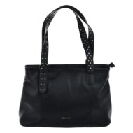 women`s eco leather handbag big star black