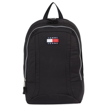tommy jeans backpack - tjm heritage dome backpack black