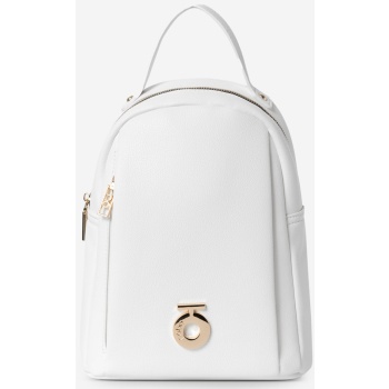 nobo women`s small eco leather backpack white σε προσφορά