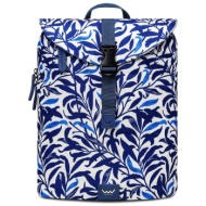 vuch corbin leaves blue backpack