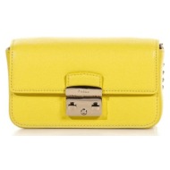 furla handbag - metropolis mini crossbody yellow