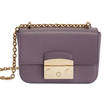 furla handbag - metropolis mini crossbody purple σε προσφορά