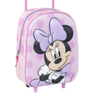 kids backpack trolley 3d minnie