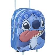 kids backpack trolley 3d stitch