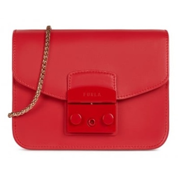 furla handbag - metropolis mini crossbody red