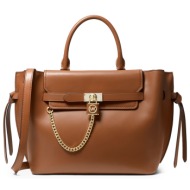 michael kors handbag - lg belted satchel brown