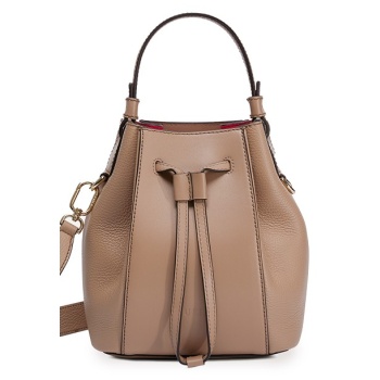 handbag - furla miastella mini bucket bag brown