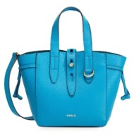 handbag - furla net mini tote blue