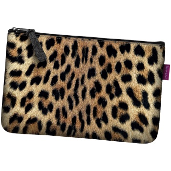 bertoni unisex`s pocket cosmetic bag leopard σε προσφορά