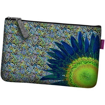 bertoni unisex`s pocket cosmetic bag blue flower σε προσφορά