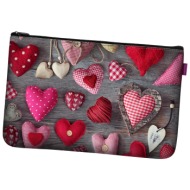 bertoni unisex`s pocket cosmetic bag valentine hearts