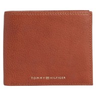 tommy hilfiger wallet - premium leather cc and coin brown