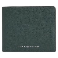 tommy hilfiger wallet - business leather cc and coin green