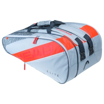 head elite 12r grey/orange racquet bag σε προσφορά