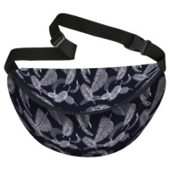 bertoni unisex`s big waist bag eucaliptus navy blue