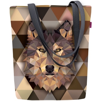 bertoni unisex`s canvas bag sunny wolf σε προσφορά