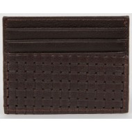 defacto men`s faux leather card holder