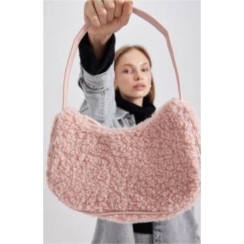 defacto women`s plush handbag