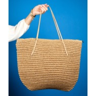 luvishoes hsr1172 tan straw women`s shoulder bag