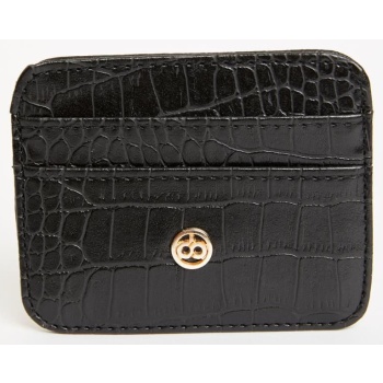 defacto women`s faux leather croco card holder σε προσφορά