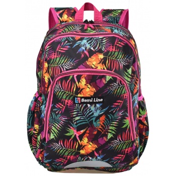 semiline woman`s backpack j4673-3 multicolour σε προσφορά