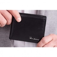 men´s long black wallet