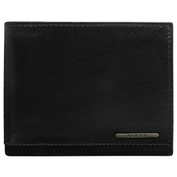 men´s black leather wallet
