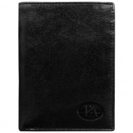 men´s black leather wallet without a clasp