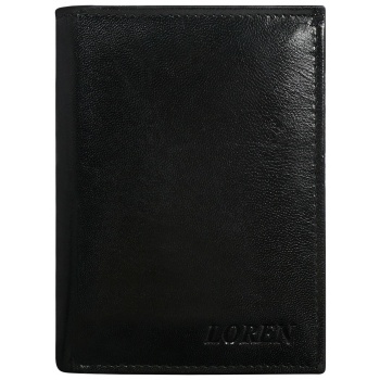 smooth leather men´s black wallet