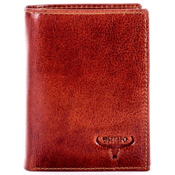 brown leather wallet with embossing