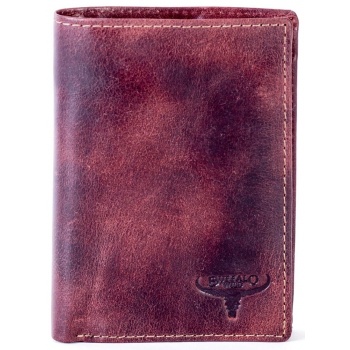 shaded brown leather wallet