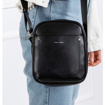 small black eco-leather handbag
