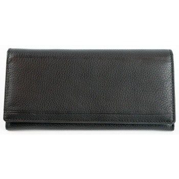 leather men´s oblong black wallet