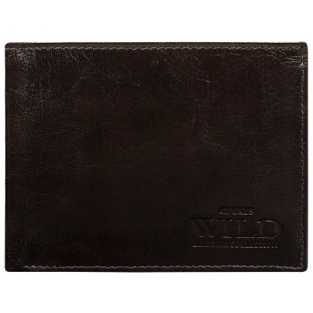 leather horizontal wallet for a brown man