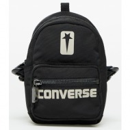 converse x rick owens drkshdw mini go backpack black/ pelican