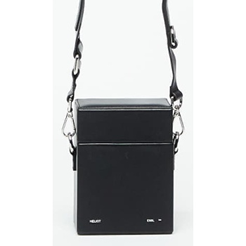 heliot emil leather strap box bag black