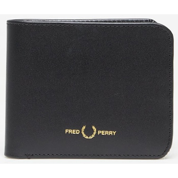 fred perry burnished leathr b`fold wallet black σε προσφορά