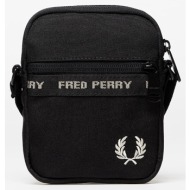fred perry fp taped side bag black/ warm grey