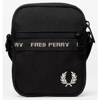 fred perry fp taped side bag black/ warm grey σε προσφορά