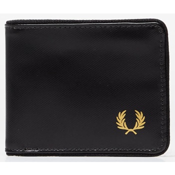 fred perry coated polyester billfold wall black/ gold