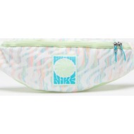 nike heritage fanny pack white/ barely volt/ dusty cactus