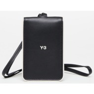 y-3 lanyard card holder black