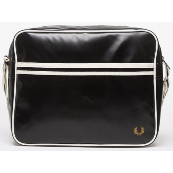 τσάντα fred perry classic shoulder bag black/ ecru universal σε προσφορά