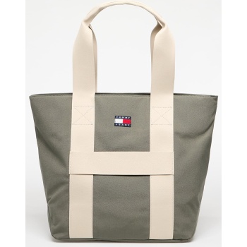 τσάντα tommy jeans retro cool tote green 29 l