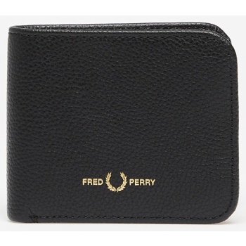 πορτοφόλι fred perry tumbled leather wallet black universal σε προσφορά