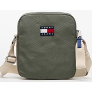 τσάντα tommy jeans retro cool reporter bag green 2 l