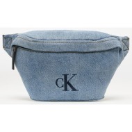 τσάντα μέσης calvin klein jeans denim waistbag blue universal